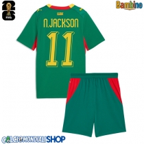 Maglie da calcio Senegal Nicolas Jackson #11 Seconda Maglia Bambino Mondiali 2026  Manica Corta + Pantaloni corti)